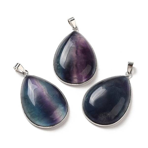 Natural Fluorite Pendants