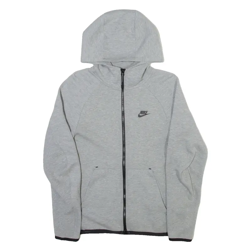 NIKE Mens Grey Hoodie Full Zip XS