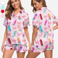 Alani Pajamas Set, Alani Energy Drink Sleepwear, Alani Lover Loungewear, Satin Pajamas Set, Gift For Her