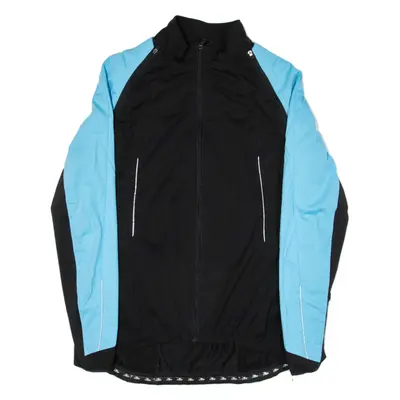 CRANE Cycling Full-Zip Mens Jersey Black Long Sleeve S
