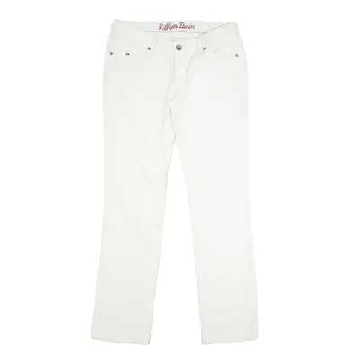 TOMMY HILFIGER Victoria Corduroy Trousers White Regular Bootcut Womens W32 L31
