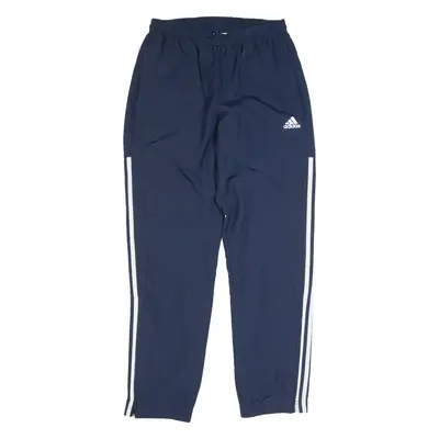 ADIDAS Mens Track Pants Blue Tapered S W28 L30