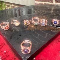 Copper King CQ Chakra-One Lightweight Copper Wrapped CQ Ring - Each Ring is Wrapped One for Each Chakra Unique Design for Att...