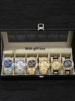 Men's Fashion Round Dial Analog Quartz Watch, with Box, Fashion Watch Set for Party, Daily Decor, Trendy All-match & Exquisit...