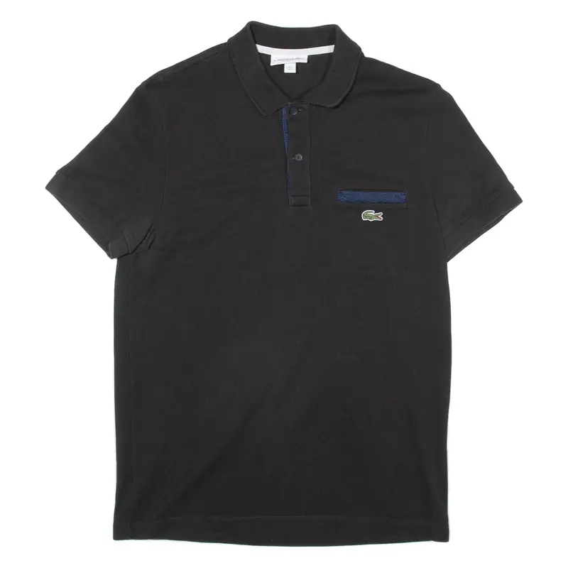 LACOSTE Mens Polo Shirt Black S