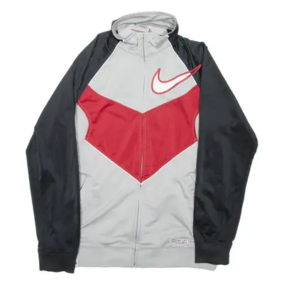 NIKE Mens Track Jacket Grey Colourblock M