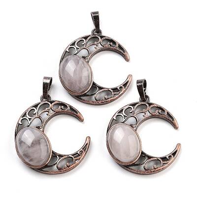 Natural Quartz Crystal Pendants