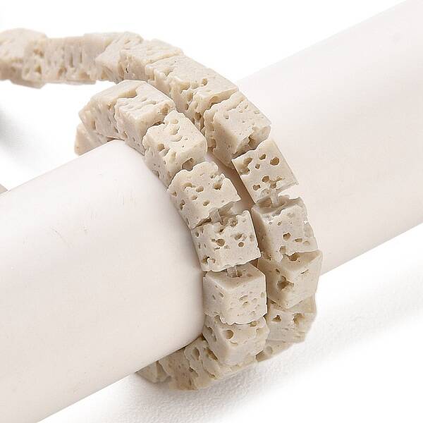 Synthetic Lava Rock Dyed Beads Strands