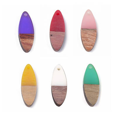 Resin & Walnut Wood Pendants