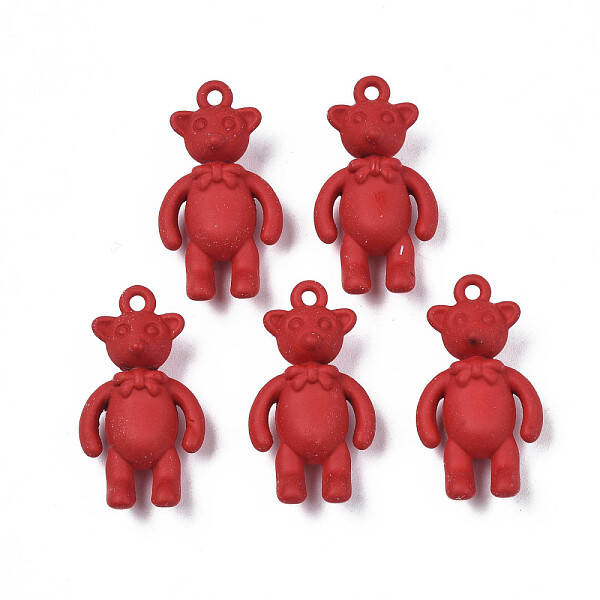 Rack Plating Spray Painted Alloy Pendants