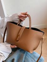 Women's Elegant Solid Color Handbag, Fashionable Crossbody Bag for Daily Used, Casual Trendy Versatile High-quality Daily Ele...