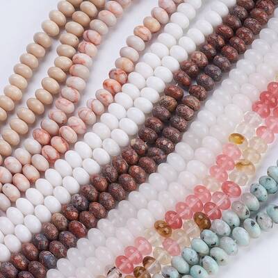 Natural & Synthetic Mixed Stone Beads Strands