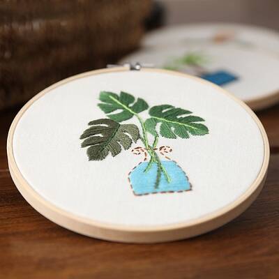 DIY Flat Round Embroidery Kits