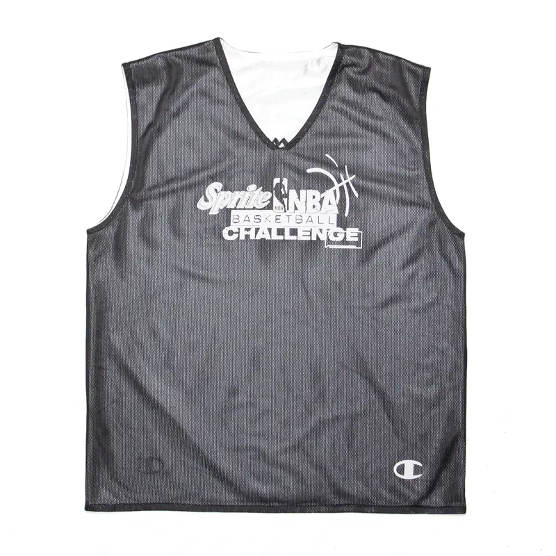 CHAMPION Sprite NBA Reversible Black USA V-Neck Sleeveless Jersey Mens XL