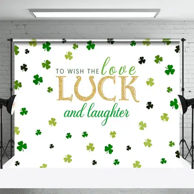 Love Luck And Laughter St Patricks Day Backdrop - Aperturee