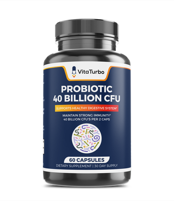 Probiotic 40-Billion CFU - 60 Capsules - 84mg per Serving
