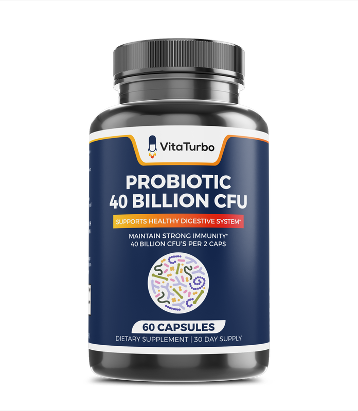 Probiotic 40-Billion CFU - 60 Capsules - 84mg per Serving