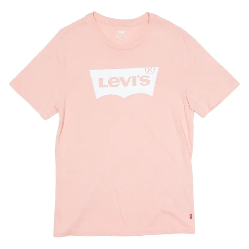LEVI'S Mens T-Shirt Pink Crew Neck S