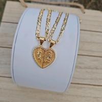 Te amo corazon necklace con virgen y san judas