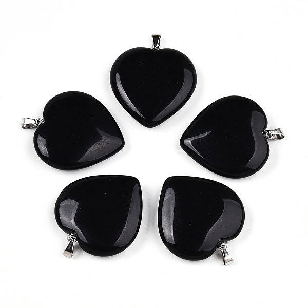 Natural Obsidian Pendants