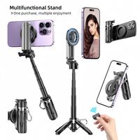 Multifunctional magnetic phone holder, can be used to take pictures, can simulate camera photography, content creator tool, p...