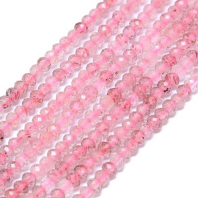 Natural Strawberry Quartz Beads Strands