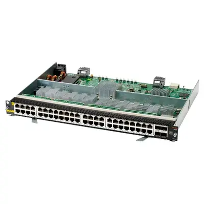 R0X41AR HP Aruba 6400 48 x Ports (6 x Ports PoE)1000Base-T + 4 x Ports SFP56 RJ-45 Connector LAN Expansion Module