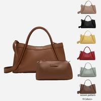 Newbella Kelly M Size 2 PCS Set Tote Bag PU Leather/Crossbody Bag ,Buckle Closure, Accessory Fashion Luxury Style,outdoorfun
