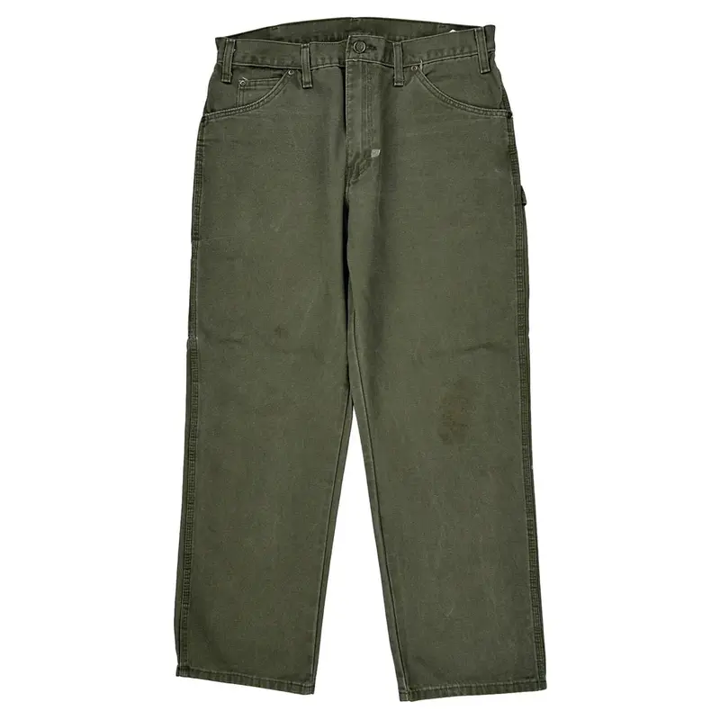 Dickies Carpenter Trousers - 34″ Waist Khaki Cotton