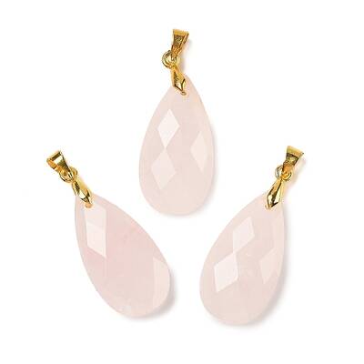 Natural Rose Quartz Pendants