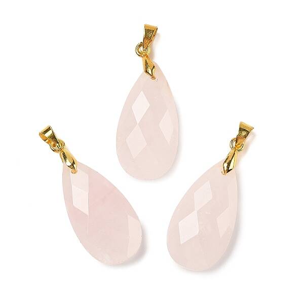 Natural Rose Quartz Pendants