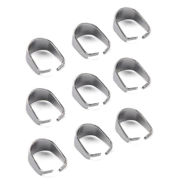 Tarnish Resistant 304 Stainless Steel Snap on Bails