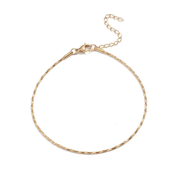 304 Stainless Steel Snake Chain Anklets