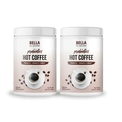 2 Pack Bella All Natural Probiotics Hot Coffee - Healthier Lifestyle