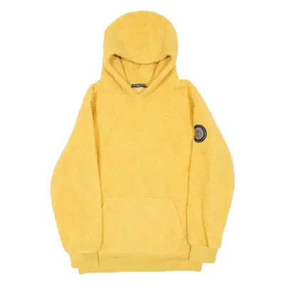BRAVE SOUL Fleece Womens Yellow Hoodie S