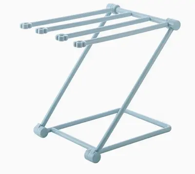 Foldable Dishcloth Shelf Kitchen Accessories Gadget Organizer | Color: Blue