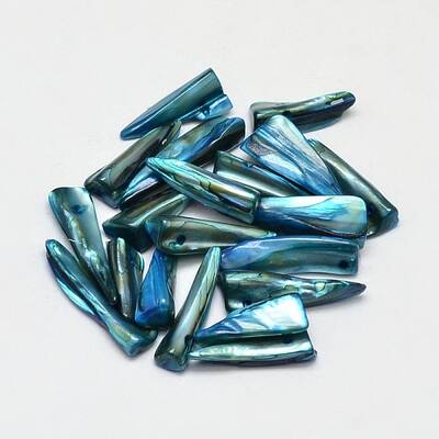 Dyed Natural Freshwater Shell Nuggets Beads