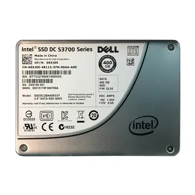 06XJ05 Dell 400GB Multi-Level Cell SATA 6Gb/s Hot-Pluggable 2.5-Inch Solid State Drive for PowerEdge Servers