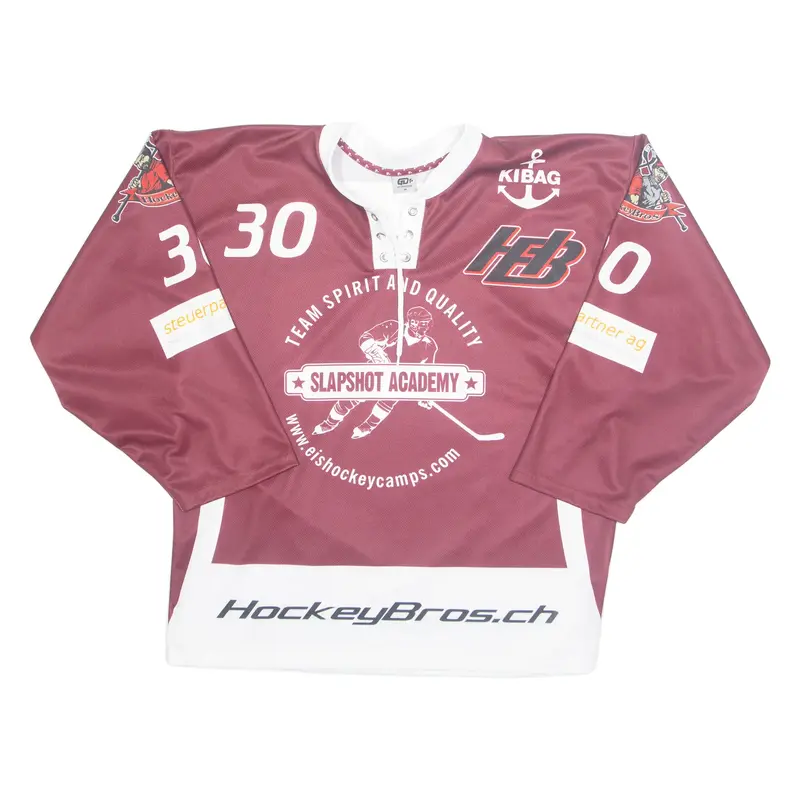 Hockey Mens Jersey Maroon Long Sleeve M