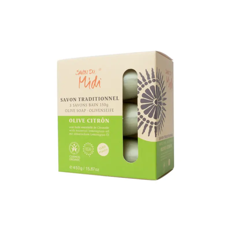 Savon Du Midi Olive Lemon Soap Set (450 G)