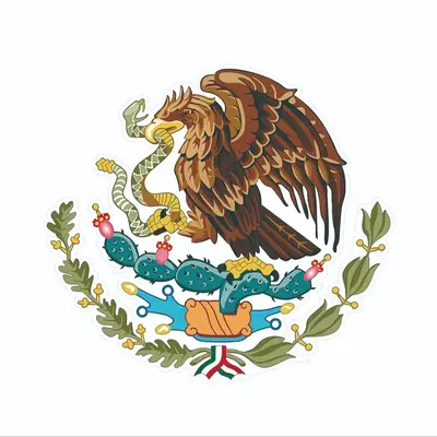 Mexico Flag Pattern Car Sticker, Funny Decorative Sticker For Car Bumper Laptop, Car Decals, Windshield Sticker, Car Decorati...