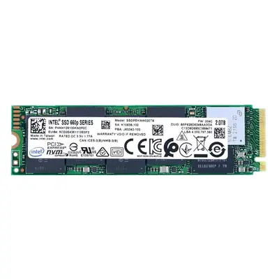 SSDPEKNW020T801 Intel 660P 2TB Quad-Level Cell PCI Express 3.0 x4 M.2 Solid State Drive