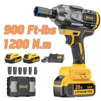900FT-LBS (1200N.m) Cordless Impact Wrench 1/2\