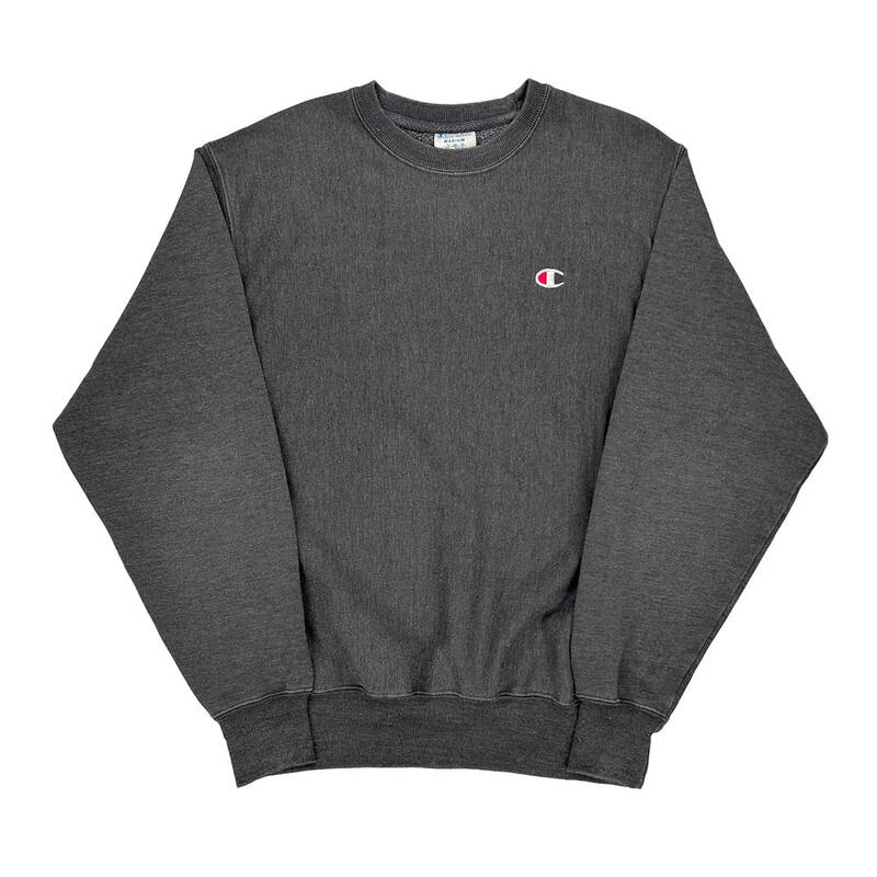 Reverse Weave Champion Sweatshirt - Medium Grey Cotton Blend