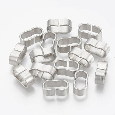 Tarnish Resistant 304 Stainless Steel Slide Charm