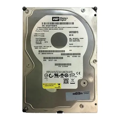 397377-004 HP 250GB 1.5Gb/s SATA 7200 3.5-inch Hard Drive
