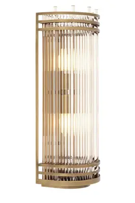 Antique Brass Glass Wall Lamp | Eichholtz Gulf L