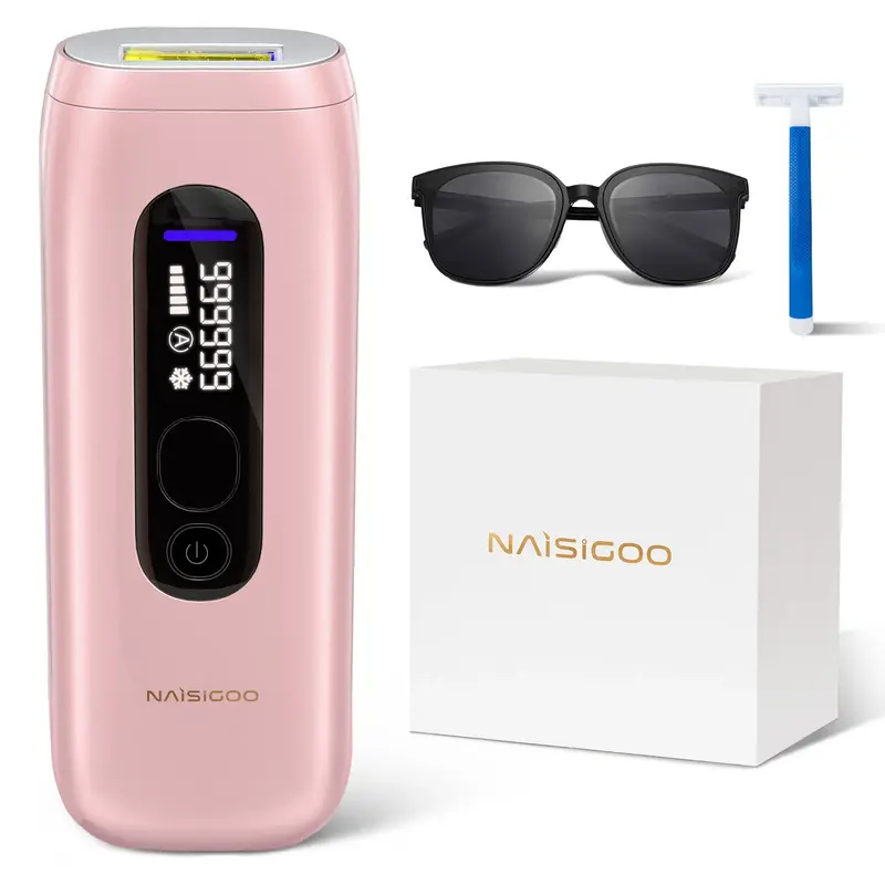 NAISIGOO Pink IPL Hair Removal Device