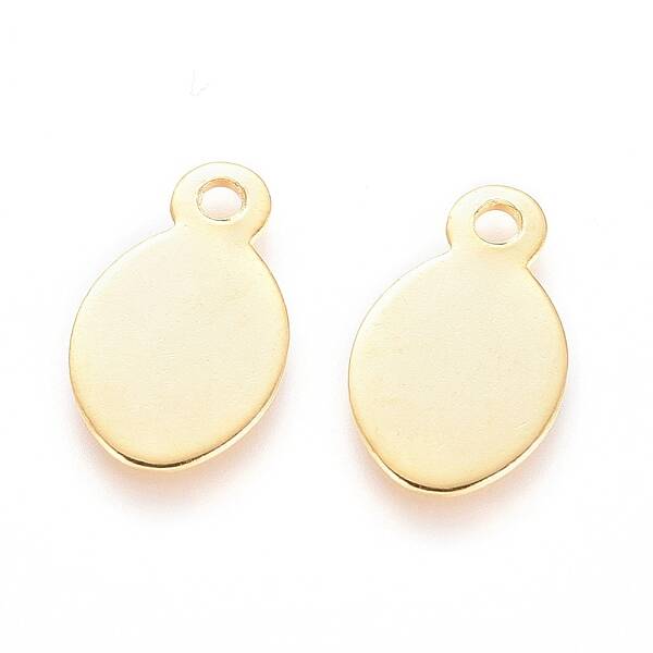 304 Stainless Steel Stamping Blank Tag Pendants