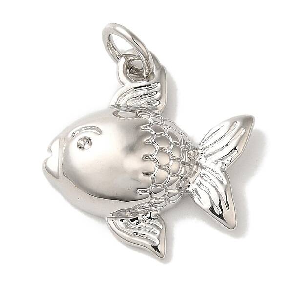 Fish Rack Plating Brass Pendants